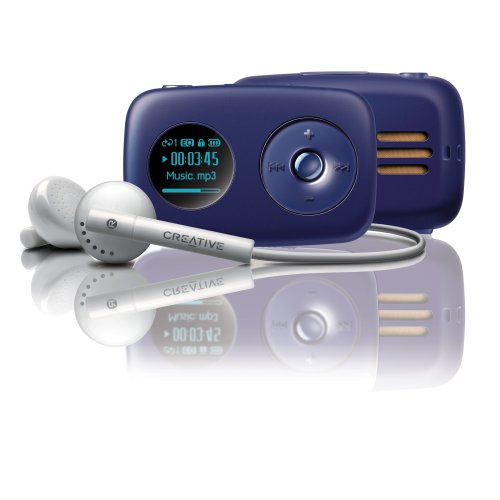 Creative Zen Stone Plus 2 GB MP3 Player with Built-in Speaker and Clip (Dark Blue)
