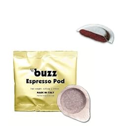Italian Buzz Espresso Coffee Pods, Pack of 50