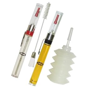 Lubrication Set - Two Precision Pen Point Needle Oilers with Clear and Amber Oils and... by Commando