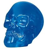 Large Blue Skull Head With LED Light Collectible Figurine Statue Décor