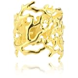 Kenneth Jay Lane Satin Gold Branch Cuff Bracel