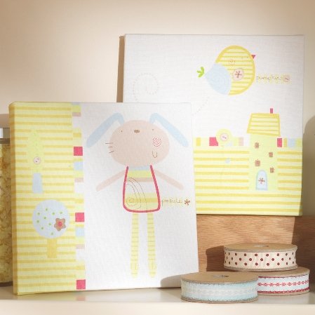 Lollipop Lane Pumpkin & Popsicle Leinbilds - Set Of 2 Preisvergleich