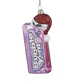 Kurt Adler HY0216 Glass Bubble Yum with Santa Hat Ornament, 5-Inch