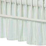 Amy Coe Alphabet Soup Baby Blue Multi-Stripe Dust Ruffle