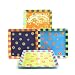 Dancing Dots set/4 Square Plates - 11 x 11 by All U Can Handle