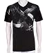 "JiPPiJ" Dignity Eagle Short Sleeve V-Neck Cotton Adult Mens Fashion T-Shirt - New !
