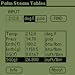 Steam Tables for Palm OS downloadable Software