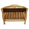 Trend-Lab Crib Wrap Rail Guard for Long Rail, Brown Fleece