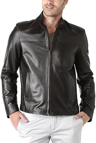 KGN FASHION Leather Jacket Men Biker Motorcycle Jacket Mens Leather Coat MJ006 - XXXL