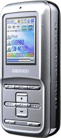 SIGNEO デジタルオーディオプレーヤー SN-M700 512MB シルバー