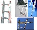 Little Giant 10302W 250-Pound Duty Rating Ladder System with Work Platform, 17-Foot