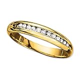 10K Yellow Gold 1/4 ct. Diamond Men's Anniversary Band