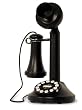 Crosley Black Candlestick Phone (CR64)