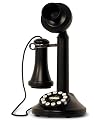 Crosley Black Candlestick Phone (CR64)