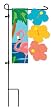 Tropical Paradise Sculpted Artistic Blend Garden Size Flag