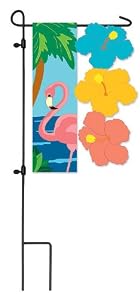 Tropical Paradise Sculpted Artistic Blend Garden Size Flag