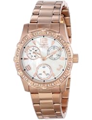 Invicta Womens 16123 "Angel" 18k Rose Gold Ion-Plated Stainless Steel Watch