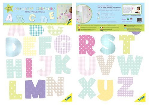 FunToSee Themed Room Decals, Uppercase Alphabet
