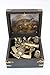 3 Inch Beautiful Handicraft Brass Sextant with Wooden Box....