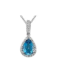 Genuine Blue Topaz Pendant by Effy Collection®