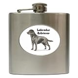 Labrador Retriever Lab Hip Flask (6 oz)