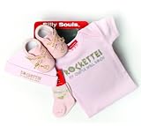 Silly Souls Rockette 4-Piece Baby Gift Set, Pink, 3-6 Months