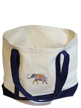 Elephant 12 oz. Canvas Boat Tote in Navy