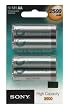 Sony NH AAB4E  pile per macchina fotografica confezione da 4 tipo AA NiMH 2500 mAh