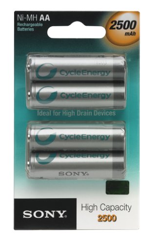Sony NiMH Akku AA Mignon 2500 mAh 4er Pack