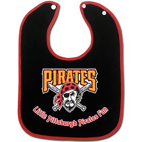Pittsburgh Pirates 2-Tone Snap Baby Bib