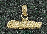 Anderson Jewelry Mississippi Rebels Gold Charm