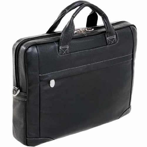 McKlein Unisex Bridgeport Leather Laptop Brief BLACK On Sale