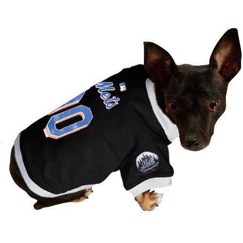 New York Mets Black Mesh Pet Jersey (X-Large)