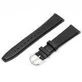 Voguestrap TX48320BK Allstrap 20mm Black Regular-Length Padded Genuine Calf Watchband