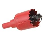 uxcell ホールソー　ウッドプラスチック　1mmトライアングルシャンクレッドドリル30mmホールソー