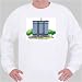 Sweatshirt with "San Francisco", hotel, resort Large White