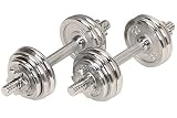 33 Lb Chrome Dumbell Set 12 Pieces, 8 of 2.5 Lbs and 4 of 1.25 Free Carrying Case