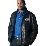 GIII Colorado Avalanche Full Zip Leather Jacket at G-III Sports