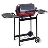 Meco 9350 Deluxe Electric Cart Grill, Satin Black