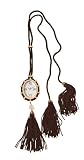 Betsey Johnson Women's Tigereye Caseback Pendant Watch #BJ9007