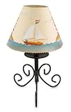 Iron lamp, 'Sailboat Stories'