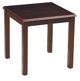 Office Star Mahogany Finish End Table, Mahogany