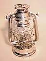 8" Silver Kerosene Hurricane Camp Lantern: Light: Storm