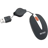 Micro Innovations Optical Travel Mouse with Pouch Illuminated Wheel/retractable Cable