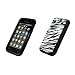 Samsung Vibrant / Galaxy S T959 Black and White Zebra Skin Silicone Case Cover