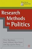 Research Methods in Politics (Political Analysis)