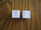 Set of Two Breast Cancer Awareness Dice
