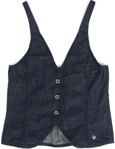Jean Bourget Girls Gilet Denim Vest, Blue (12A)