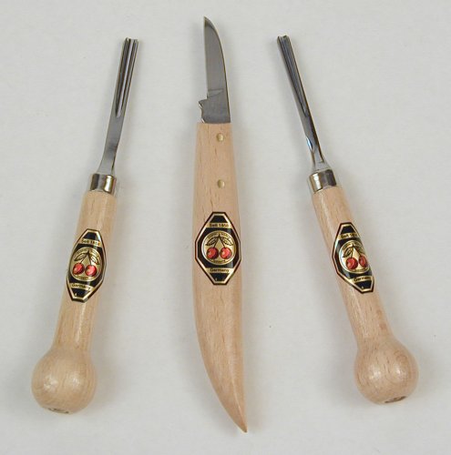Two Cherries 3 Pc Carving Set
