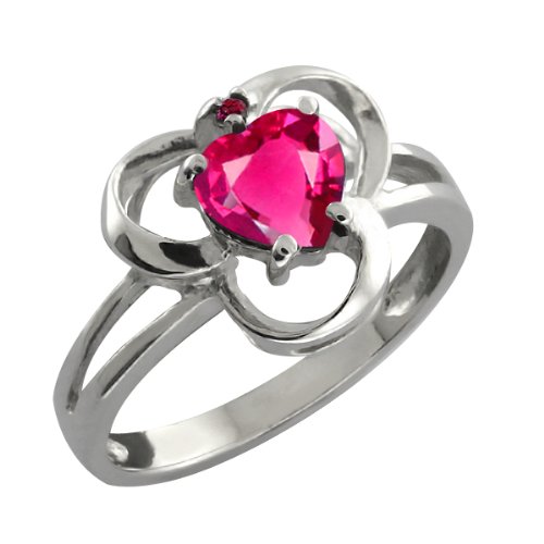1.61 Ct Heart Shape Pink Mystic Topaz and Rhodolite 